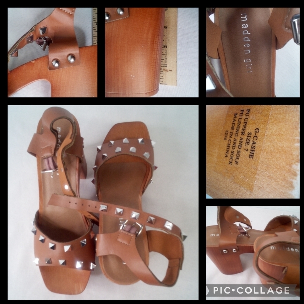 New Madden wooden heels shoes - Picture 7 of 8